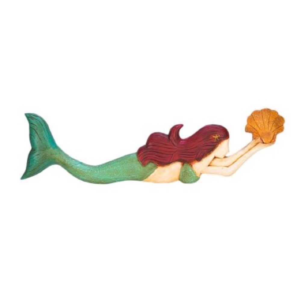 NWT 89-3013 beach Mermaid white shells on tail beach